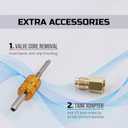 Lichamp Automotive R1234yf Can Tap, R 1234yf Self Sealing Can Tap and Puncture AC Freon Can 1234yf Adapter Fittings, TBN1