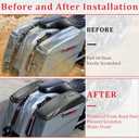 Motorcycle Saddlebag Lid Bra Covers PU Leather Saddlebag Speaker Lid Cover Waterproof Fit for Harley Touring Street Glide 2014-2022 (Black)