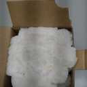 Kevin Textile Soft Plush 12x24 Inch Lumbar Pillow Cover 1 Pack, Luxury Fluffy Faux Fur Striped Flannel Rectangle Cushion Case for Couch Sofa Chair Bed Home Decor, Cream White