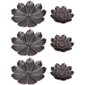 Lo tus Incense Burner High Grade Alloy Detachable A sh Catcher Tea Yoga Room