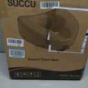 SUCCU 5" Locking Toilet Seat Riser,Elevated Raised Toilet for Senior | for Pregnant, Adults, Seniors, Disabilities, and Elderly, Fits Standard Round Toilet, 5-Inch Extra Height Eases Joint Pressure