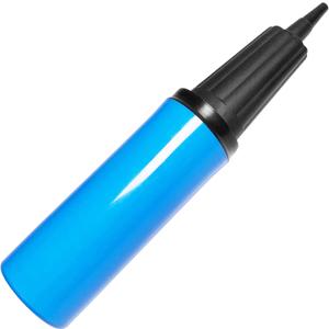 Hand Air Pump for Balloons - 9" Portable Manual Balloon Pump, Mini Hand Pump for Inflatables, Pool Floats, Party Garlands, Exercise and Yoga Balls (Blue Manual Pump 1 Pack)