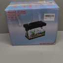 Vehipa Fish Tank, 2.4 Gallon Fish Aquarium, Fish Tank Starter kit with Smart Humidifier, Temperature Display, 7-Color Lighting, 3 in 1 Quiet Pump with Filteration & Oxygenation & Circulation (Black)