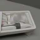 VOYOR Electric Body Brush Back Scrubber for Shower Rechargeable Exfoliating Bath Brush Powered Shower Brush with Non-Slip Long Handle Deep Cleansing, Exfoliation, Massaging Spin Brush BC100 (Grey)