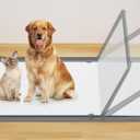 Puppy Pee Pads Holder for Dog Training Pads, Soft Potty Pads Tray with High Edge Leakproof for Floor Protect, 24" x 35" Non-Skid Dog Cat Litter Mat Fit Disposable and Washable Pee Pads