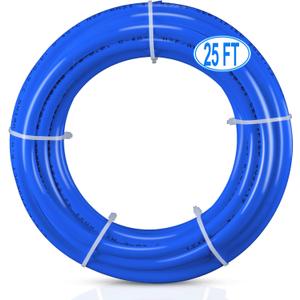 25FT 3/8 Inch O.D.RO Water Tubing,NSF Certified Water Line for RO(Reverse Osmosis) Water Purifier Filter System,BPA free Flexible Tubing(blue)
