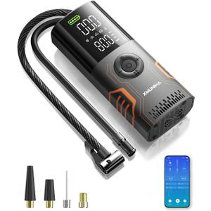 Tire Inflator Portable Air Compressor (Black Orange)