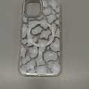 Magnetic for iPhone 16 Plus Case, Compatible with MagSafe, Wireless Slim Clear Shockproof Protective Cover for Women Girl - Gray White Leopard Print