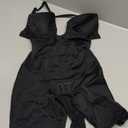 SHAPSHE Backless Shapewear Strapless Deep U Plunge Bodysuit for Women Built In Bra Tummy Control Low Back Body Shaper (X-Small, Black)