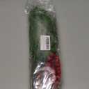 ComfyKit 45Pcs Artificial Pine Branches with Red Berry Stems,Christmas Faux Green Cedar Sprigs Branches,Fake Greenery Pine Needles for Wreaths,Garlands,Craft DIY,and Xmas Decorations