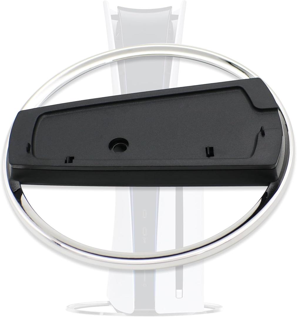 Vertical Stand for PS5 Slim Consoles Compatible with PlayStation 5 CFI-1000 and CFI-2000 Models Disc and Digital Accessories Slip Base Mount