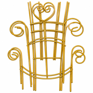 Metal Plant Supports Stakes, stem Supports, Vertical Indoor Framework, Rustproof Potted Accessories, Heavy Duty Climbing Holder for Home Balcony Garden Decor