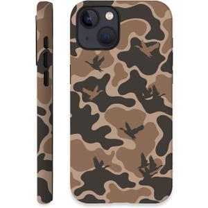 Camo Phone Case,Cool Camouflage Design Hybrid 2-Layer Protective Case for iPhone 12 Pro Max,Duck Camo