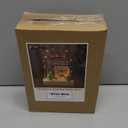 Christmas Tabletop Decoration, Wooden Lighted Decorations, Battery Operated Christmas Indoor Table Decorations (Candy Cane Lane & Giftbox)