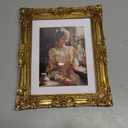 Vintage picture frames 8x10 gold Antique Photo frame with Mat 6x8 Ornate picture frames with Acrylic Glass Baroque Tabletop Wall Hanging Home Decor poster frames