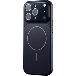 Designed Magnetic Series for iPhone 16 Pro Max Case,[Compatible with MagSafe][Tempered Glass Camera Lens Protection],Luxury Matte Military Grade Drop Protective Hard PC Shockproof Cover,Black