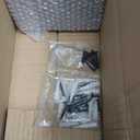 RICHER HOUSE White Floating Shelves Set of 3, Modern Bathroom Shelves Wall Mounted Shelves for Wall Decor, Over Toilet White Wall Shelves for Bathroom Bedroom, Living Room, Kitchen (2+1)