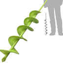 TCBWFY 3x24 Inch Auger Drill Bit for Planting,Easy Planter Garden Auger for Bulbs, Bedding Plants & Post Holes - Compatible with 3/8" Hex Drive