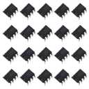 Bridgold 20pcs TL072 072 Low Noise JFET Dual Op-Amp Operational Amplifiers IC Chip,DIP-8