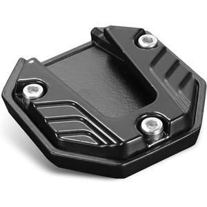 Motorcycle Kickstand Support Pad, Side Parking Stand Extension Plate, Enlarged Bottom Anti-Sink Foot Extension Support Pad, Universal for Motorcycle Modification Accessory (Black)