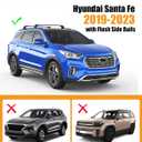 KINGGERI 330lbs Roof Rack Cross Bars Fit for 2019-2023 Hyundai Santa Fe & Santa Fe Hybrid, Lockable Heavy Duty Full Metal Aluminum Roof Rack Cross Bars Cargo Hauler Bag Luggage Kayak Car Accessories