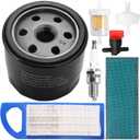 laffoonparts 97153 Air Filter Tune-up Kit Replacement for Brigs-Straton 698083 795115 14-17.5HP Engine Lawn Mower John Deere GY20573 LA115 LA105 LA110 LA100 L100 L105 L107 L108 Lawn Mower
