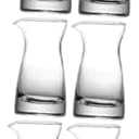 OSOLADY 10pcs Glass Jugs Pouring Pitcher for Sauces and Condiments Elegant Kitchen and Bar Containers for Serving Liquids and Dressings