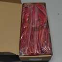 Red Velvet Christmas Tree Bows - Set of 3 Large 12x33 Inch Vintage Holiday Bows for Xmas Tree Decorations, Gift Wrapping, Garland, Party Decor for Indoor Outdoor Dilicoming