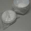 MYSENLAN Coffee Filter Holder, Basket Coffee Filter Holder Storage with Lid, Rustic Round Metal Coffee Filter Dispenser for Counter Kitchen Coffee Bar Décor(White)