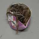 RUWISS Claw Clip Messy Bun Hair Piece Real Human Hair Buns Wavy Curly Chignon Hair Bun Extensions Tousled Updo Hair Buns Claw Clip Ponytail Hairpieces (Brown Mixed Light Blond)