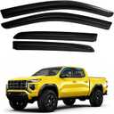 Colorado Rain Guard - Window Visors for Chevrolet Colorado/GMC Canyon 2023-2025 2026, Out-Channel Side Window Rain Guards for Colorado, 4PCS, Black, Car Accessories