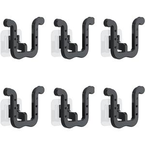 6Pcs Self-Adhesive Wall Slipper Rack Durable Foldable No-Drill Installation for Door Cupboard Bathroom Kitchen Home Organizer Water-Resistant