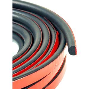 | Rubber Door Seal Solid Sponge, 0.27 Inch Height - Length 25 Feet (7.65 M)