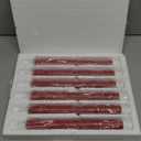 Red Christmas Flameless Taper Candles with Remote, Flickering Battery Operated LED Candlesticks Set of 6