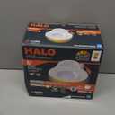 HALO RA 6-Inch Canless LED Recessed Downlight with Adjustable Gimbal, Selectable Lumens and Selectable Color Temperature Settings, Dim-to-Warm Technology, Damp Location Rated - RA6LS9FSD2W1EWHDM (White)