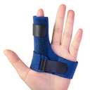 Trigger Finger Splints, Finger Brace with 2 Gel Sleeves for Injured Mallet Finger, Straightening Supports for Sprains Pain Relief, Sports Broken Injury, Dislocated Immobilizer, Knuckle Tendon