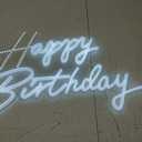 Happy Birthday Neon Sign for All Partys, Large Size-23 x 14inch, Led Neon Signs With Dimmable Switch for Wall Decor, Photo Backdrop (Power by USB)-by Colysor