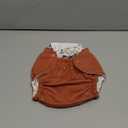 Esembly Cloth Diaper Cover - Reusable Swim Diaper, Waterproof, Breathable - Adjustable Outer Layer Over Absorbent Inner for Blowout Protection - Clay, Size 1 (7-17lbs)