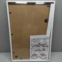 Americanflat 16x24 Poster Frame with Polished Plexiglass - Soho Collection - Gallery Style Deep Molding Picture Frames for Wall Display - White