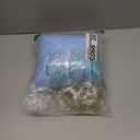 10x10ft Baby Blue Tulle Backdrop Curtain with Lights String for Parites, Sheer Backdrop Curtains for Wedding Baby Shower Birthday Party Photo Shoot Decorations (10ft x 10ft(2 Panels 5*10ft))