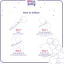 3 x HOUSE OF PARTY Unicorn Balloons Arch Kit| Pink, Purple & Gold Confetti Balloon | Latex Balloons for Birthday, Photo Booth, Bridal Shower Party Decorations