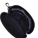 Cosmos Travel Eyeglasses Case Protection Case Compatible with Howard Leight by Honeywell Genesis Sharp-Shooter Safety Eyewear Glasses (BLACK)