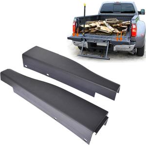 Left & Right Side Flex Step Tailgate Molding Trim Cap Rear Replacement for 2010-2016 F250 F350 8C3Z9941018AA 8C3Z9941019AA
