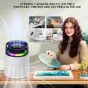 Epoxy Resin air Purifier, with Filter Element Purifier with Night Light Mode, Resin molding and Casting air Filtration System, epoxy Tool Accessories consumables, White