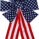 Fun Express Patriotic American Flag Flocked Bows - 6 Pc