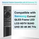 Universal for Samsung TV Remote Control Replacement, Compatible for All Samsung Remote Control for Smart TV Compatible with All S-amsung Smart Curved Frame QLED LED LCD HDTV Series TVs