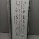 Comurdyo Trust in the Lord With All Thine Heart Wall Art Decor 32"×12" Proverbs 3:5-6 Bible Verse Christian Scripture Large Wooden Framed Wall Hanging Sign (Black)