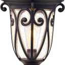 24 Inch High Outdoor Post Light Fixture with Dusk to Dawn Sensor, Bronze Post Lantern with Pier Mount, Exterior Pole Lighting with Seeded Glass for Yard, Garden, Patio and Pathway, LMMS0519-M