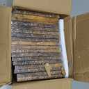 PETAFLOP Wooden Picture Frame 4x6 Bulk Set of 18, Brown Photo Frames Fits 4 by 6 for Wall or Tabletop Display