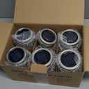 Mlambert Mason Jar Solar Lights -30 LED, 6 Pack Hanging Solar Lanterns Outdoor, Waterproof Fairy Lights for Patio Garden, Warm White